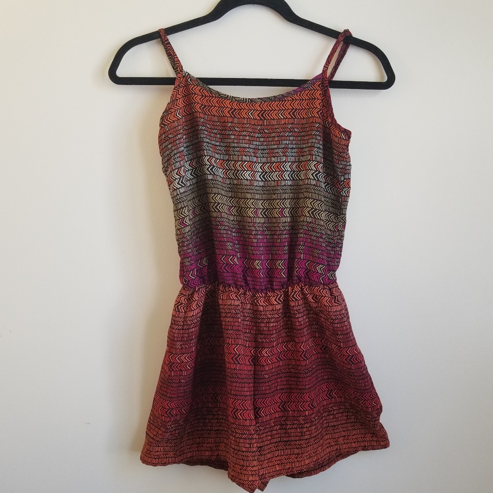 Maurices XS Romper - Geometric Print Sleeveless Summer Romper | EUC